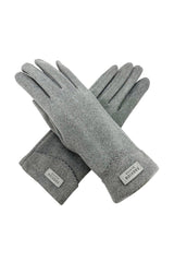 Plain Gloves with Single Stripe & Fleece Lining