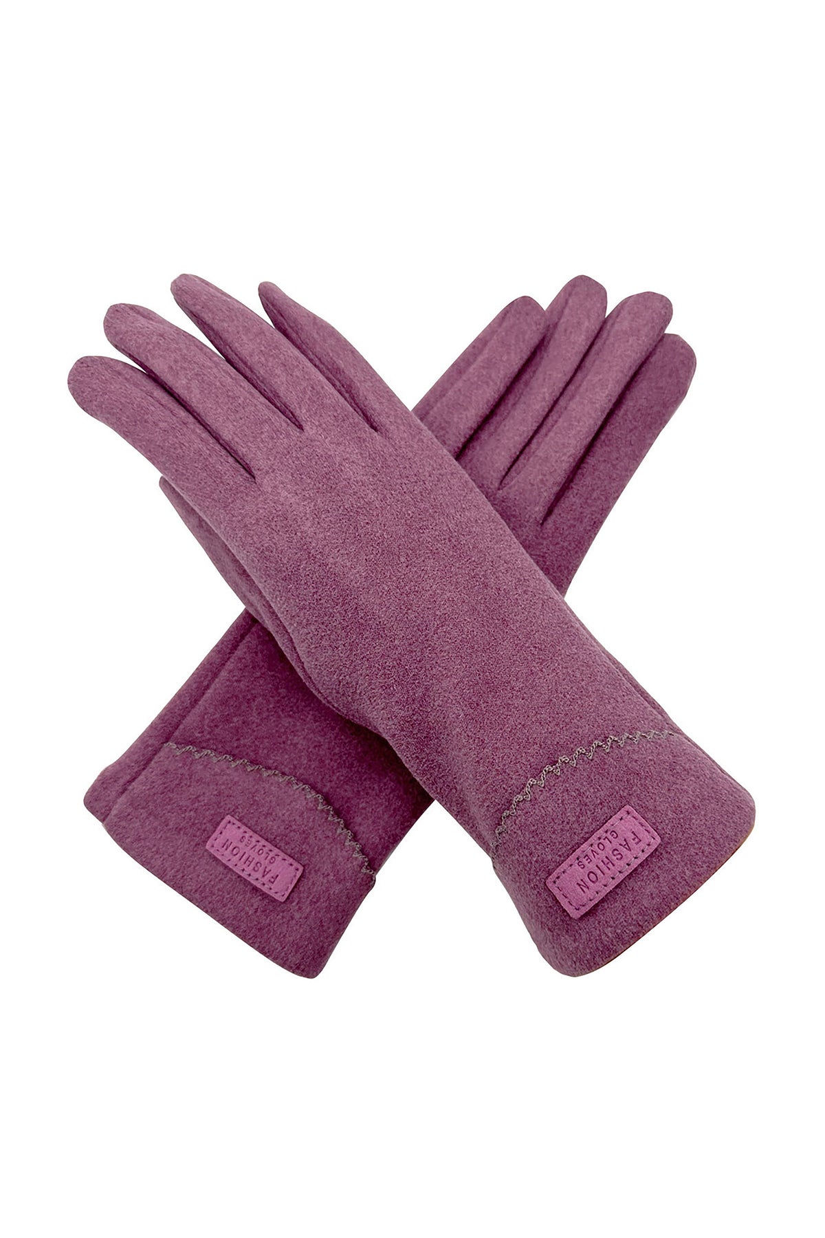 Plain Gloves with Single Stripe & Fleece Lining
