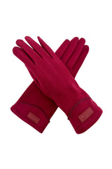 Plain Gloves with Single Stripe & Fleece Lining