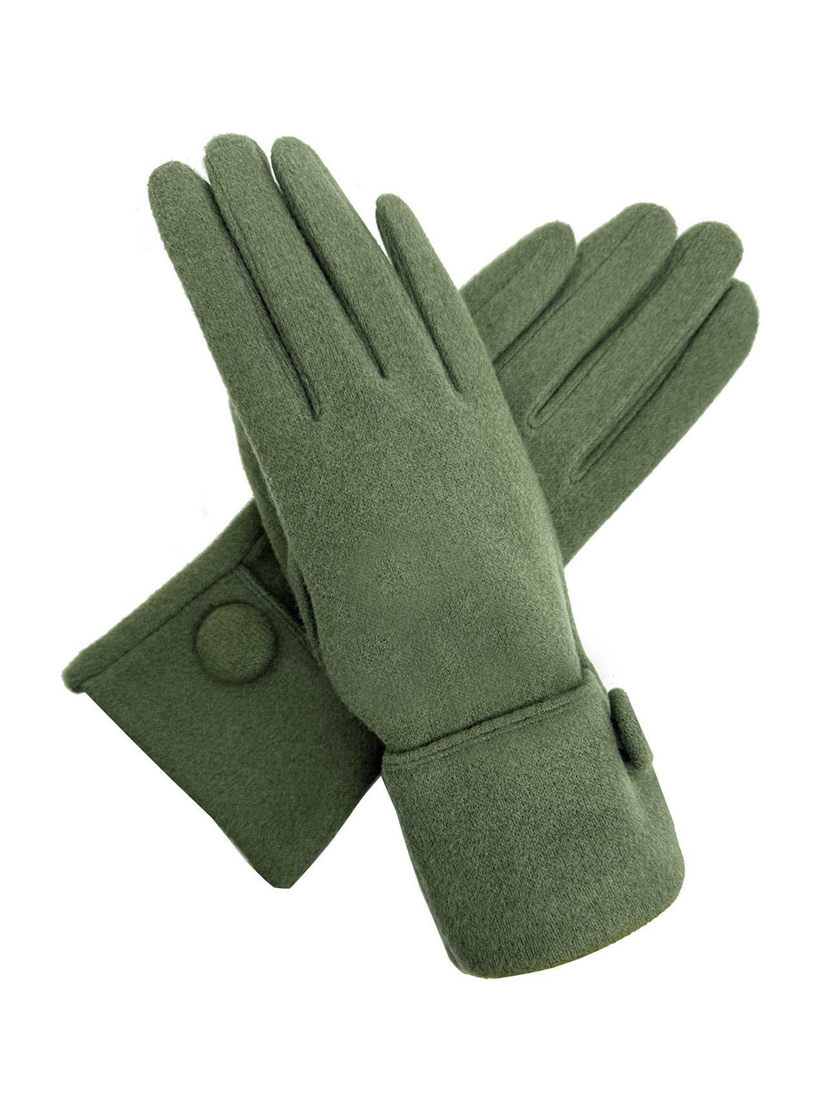 Women’s Classic Button Detail Gloves in Soft Cotton Blend