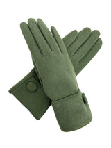 Women’s Classic Button Detail Gloves in Soft Cotton Blend