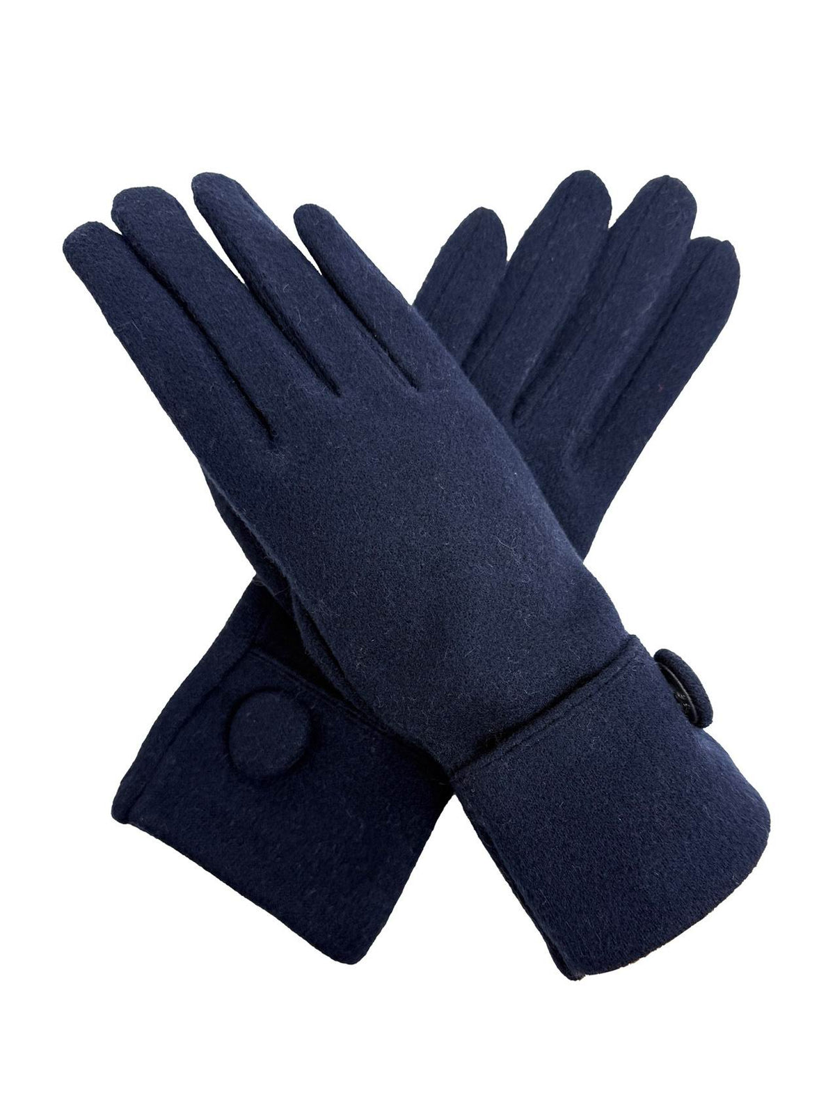 Women’s Classic Button Detail Gloves in Soft Cotton Blend