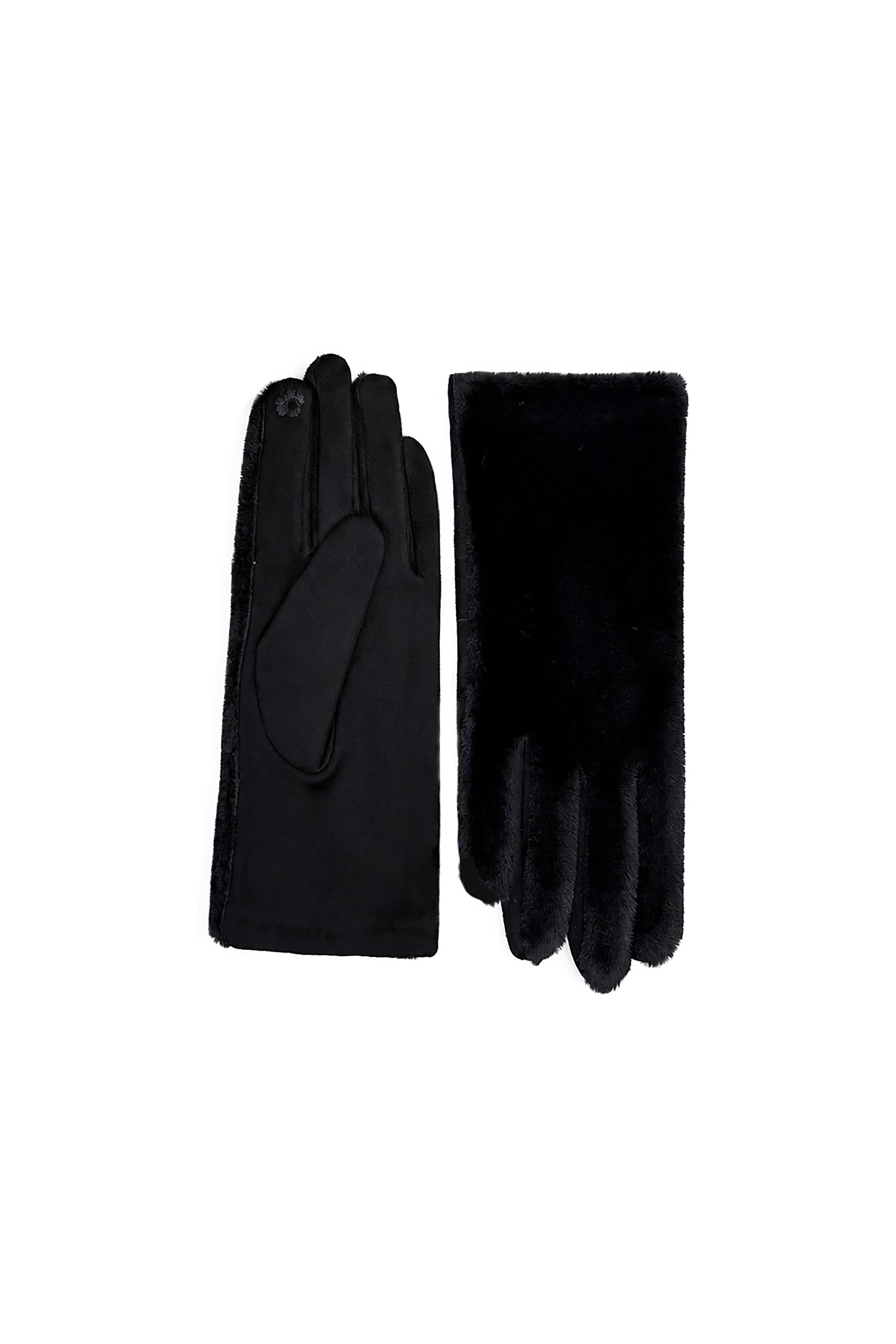Women’s Soft Faux Fur Touchscreen Gloves