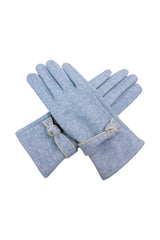 Women’s Soft Knot Detail Touchscreen Gloves