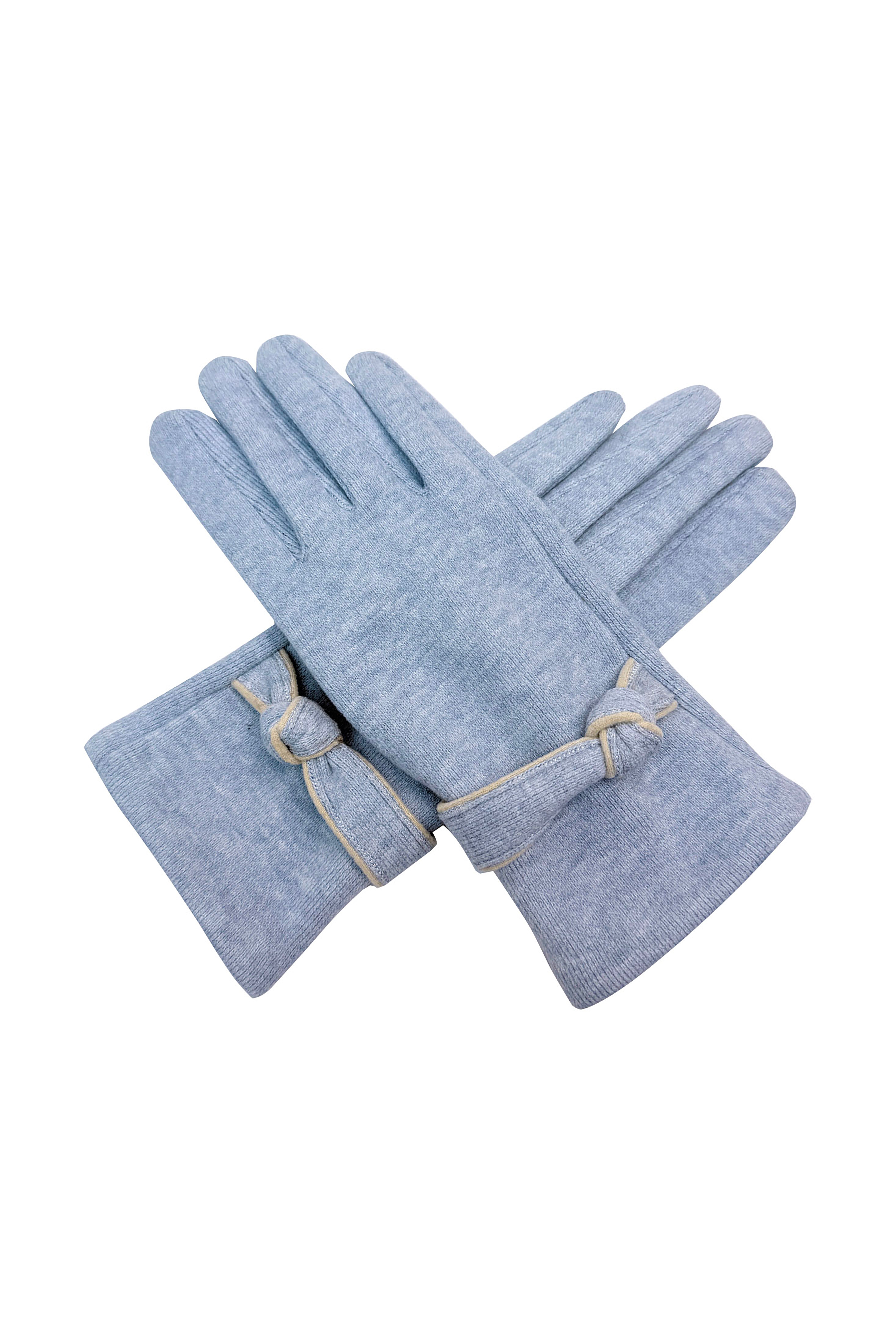 Women’s Soft Knot Detail Touchscreen Gloves