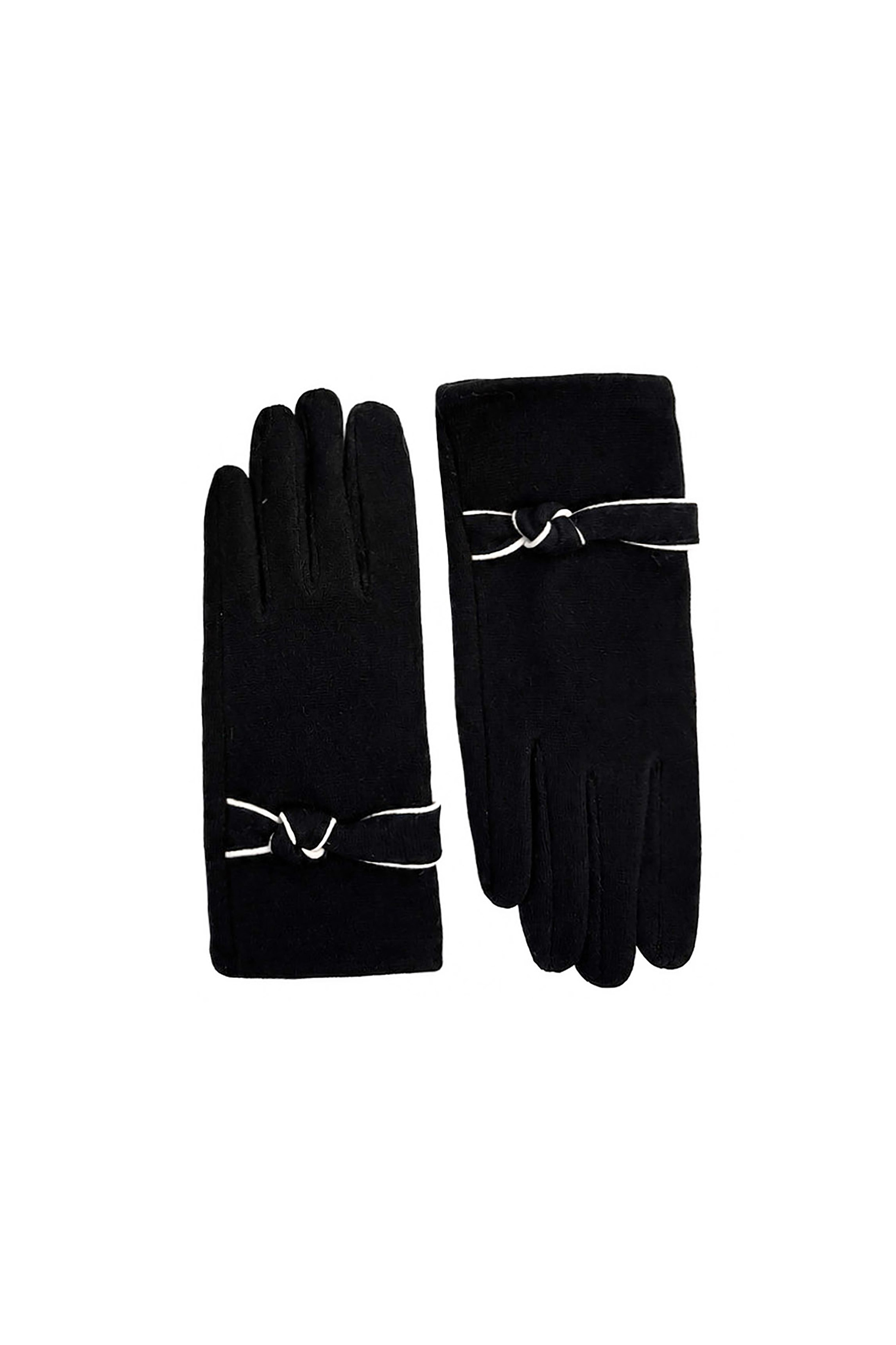 Women’s Soft Knot Detail Touchscreen Gloves