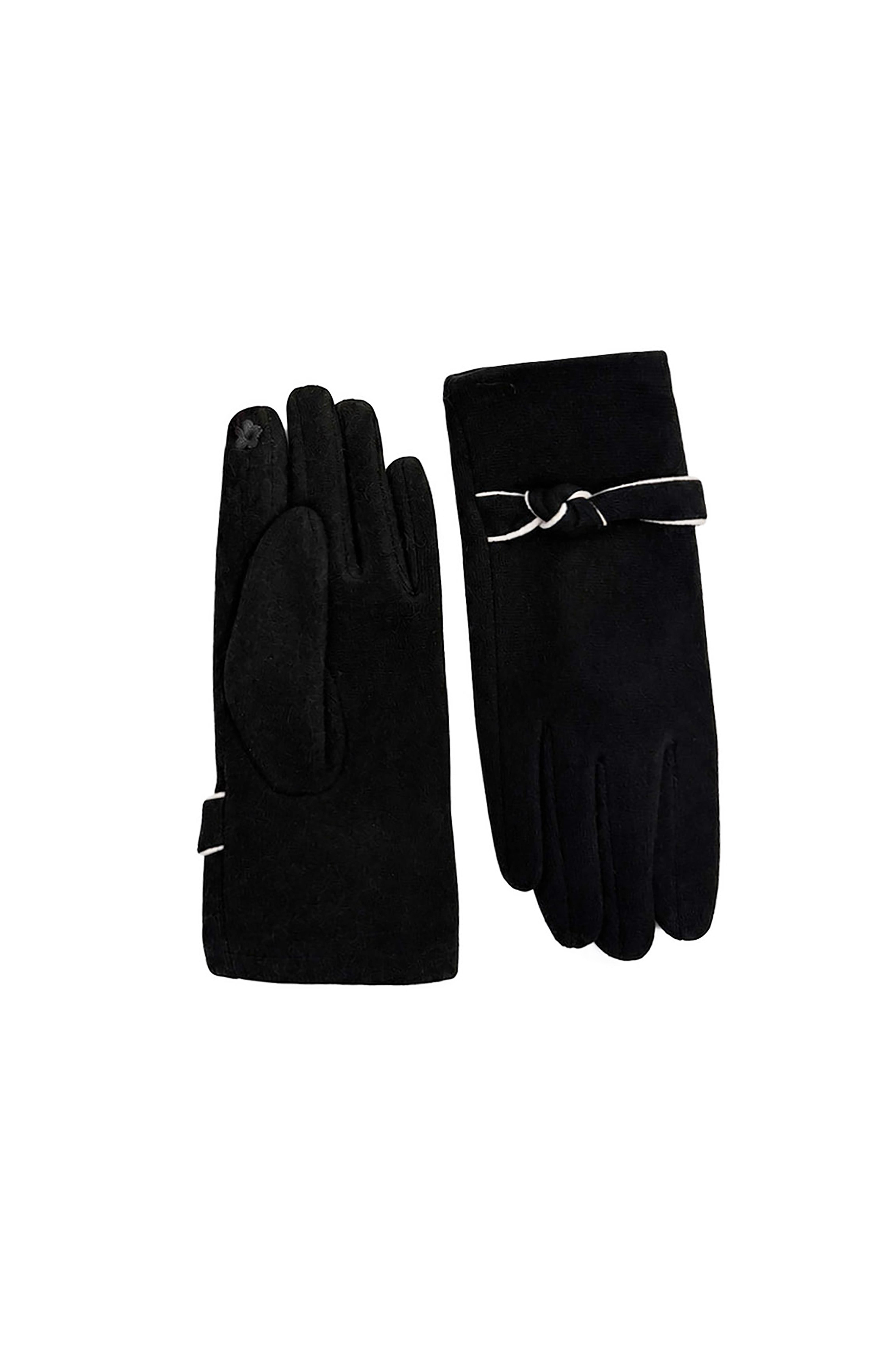 Women’s Soft Knot Detail Touchscreen Gloves