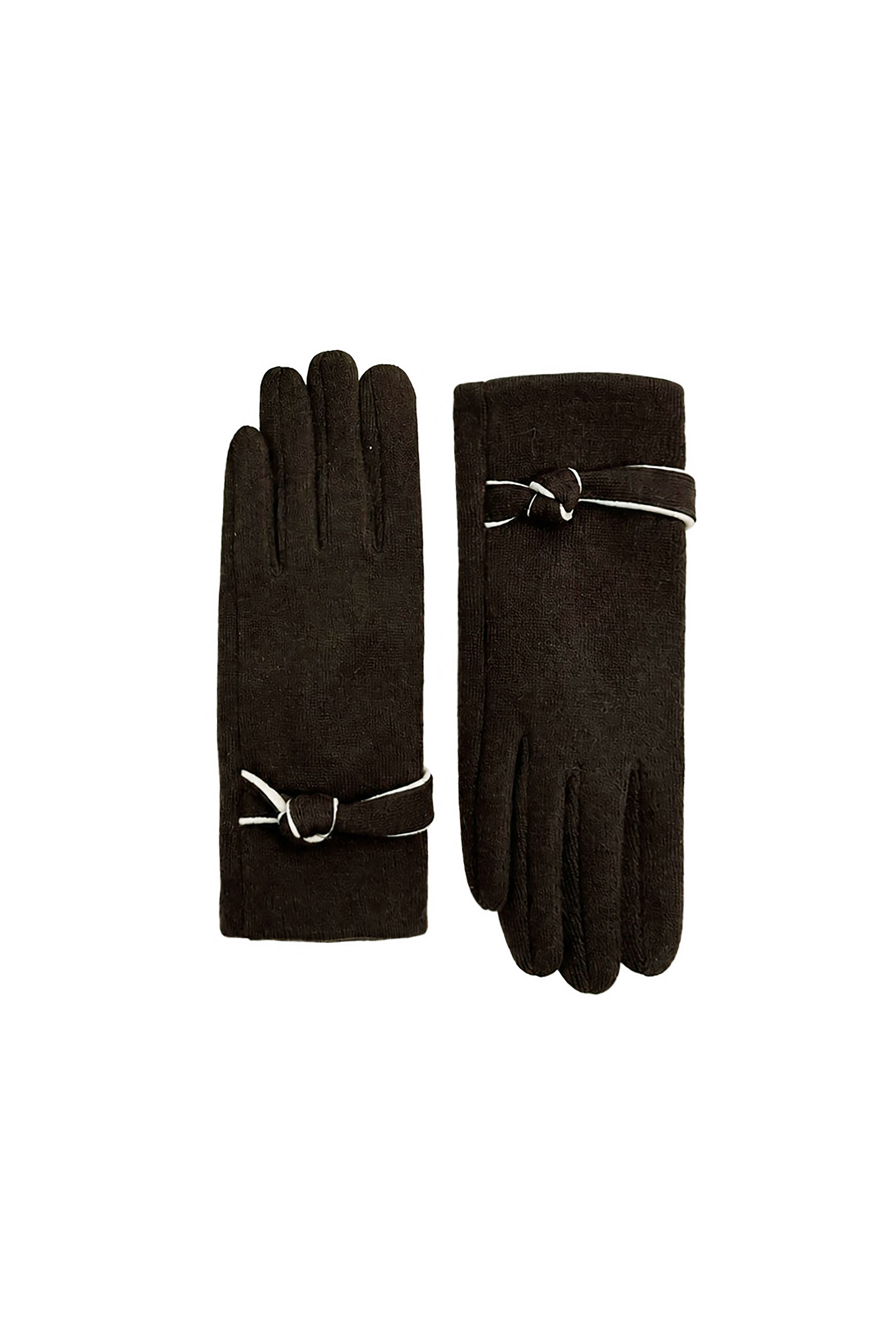 Women’s Soft Knot Detail Touchscreen Gloves