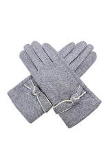 Women’s Soft Knot Detail Touchscreen Gloves
