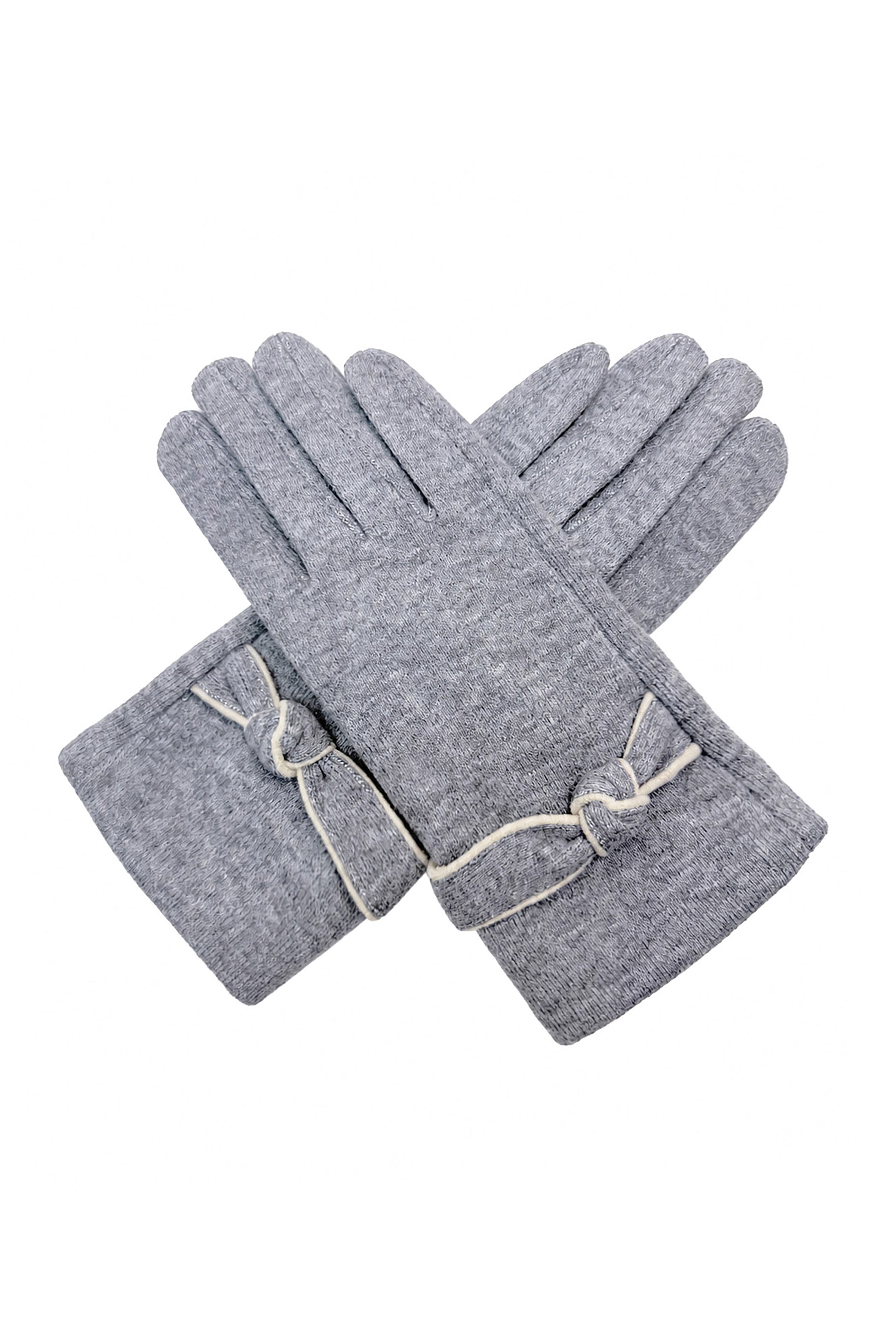 Women’s Soft Knot Detail Touchscreen Gloves