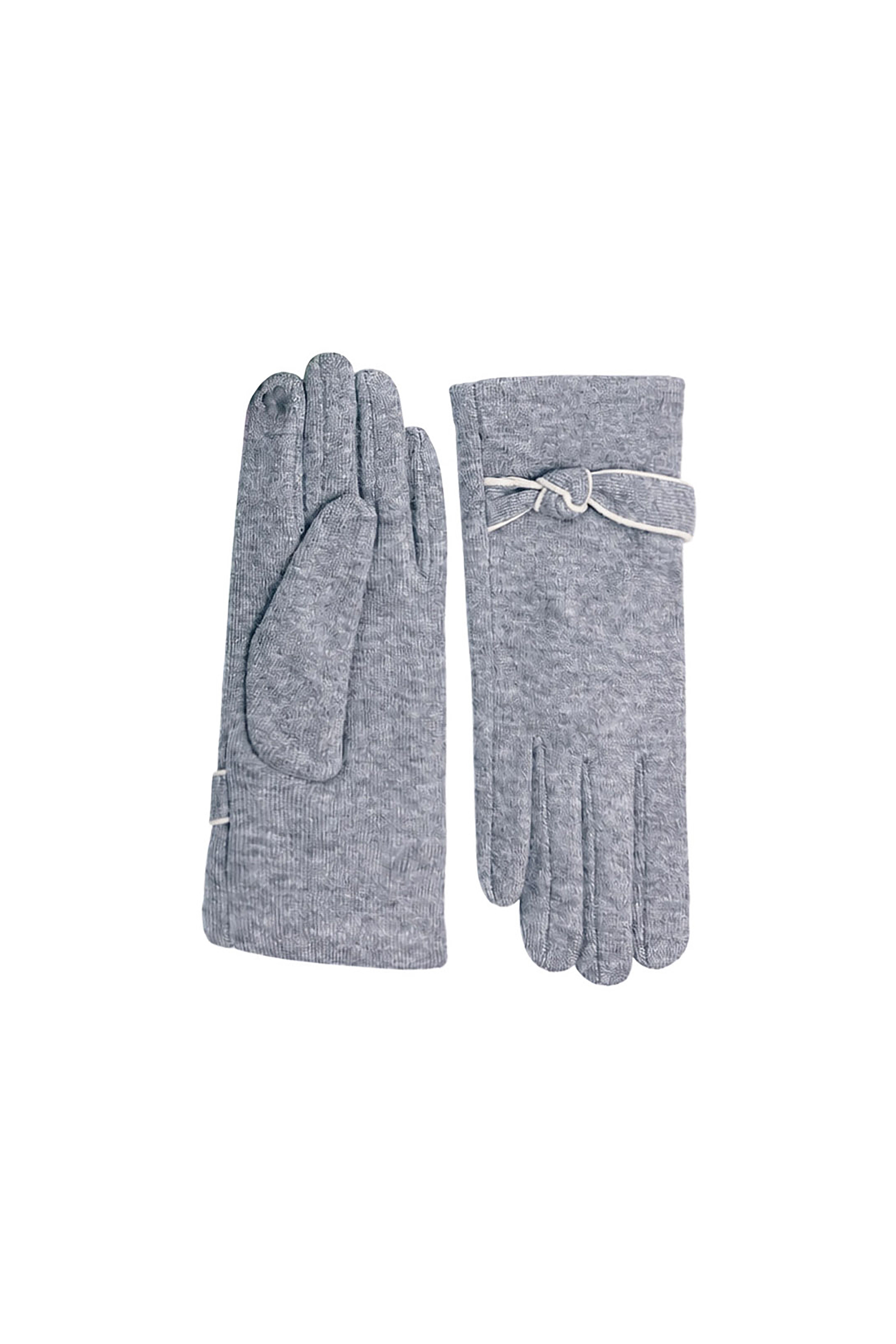 Women’s Soft Knot Detail Touchscreen Gloves