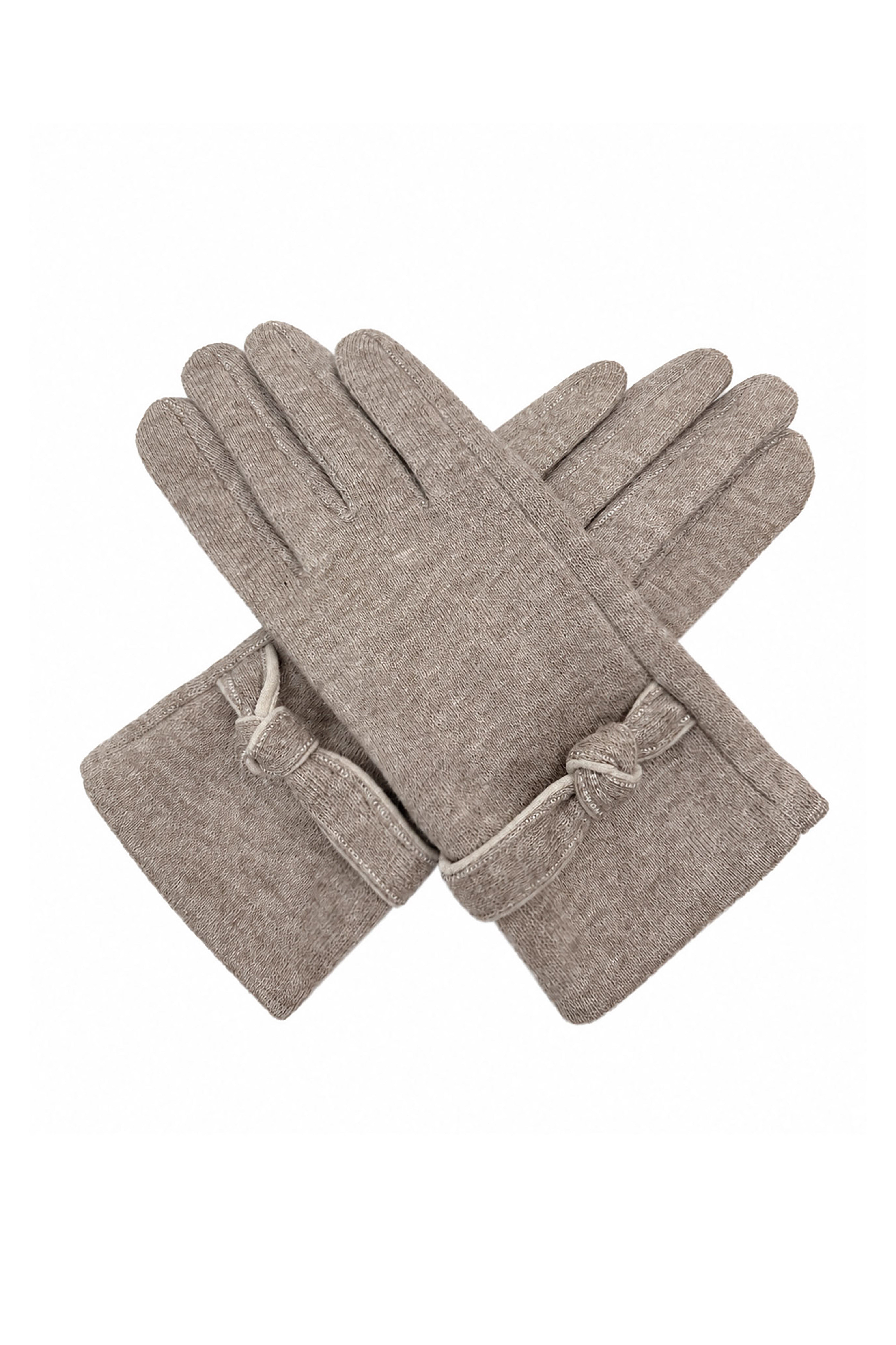 Women’s Soft Knot Detail Touchscreen Gloves
