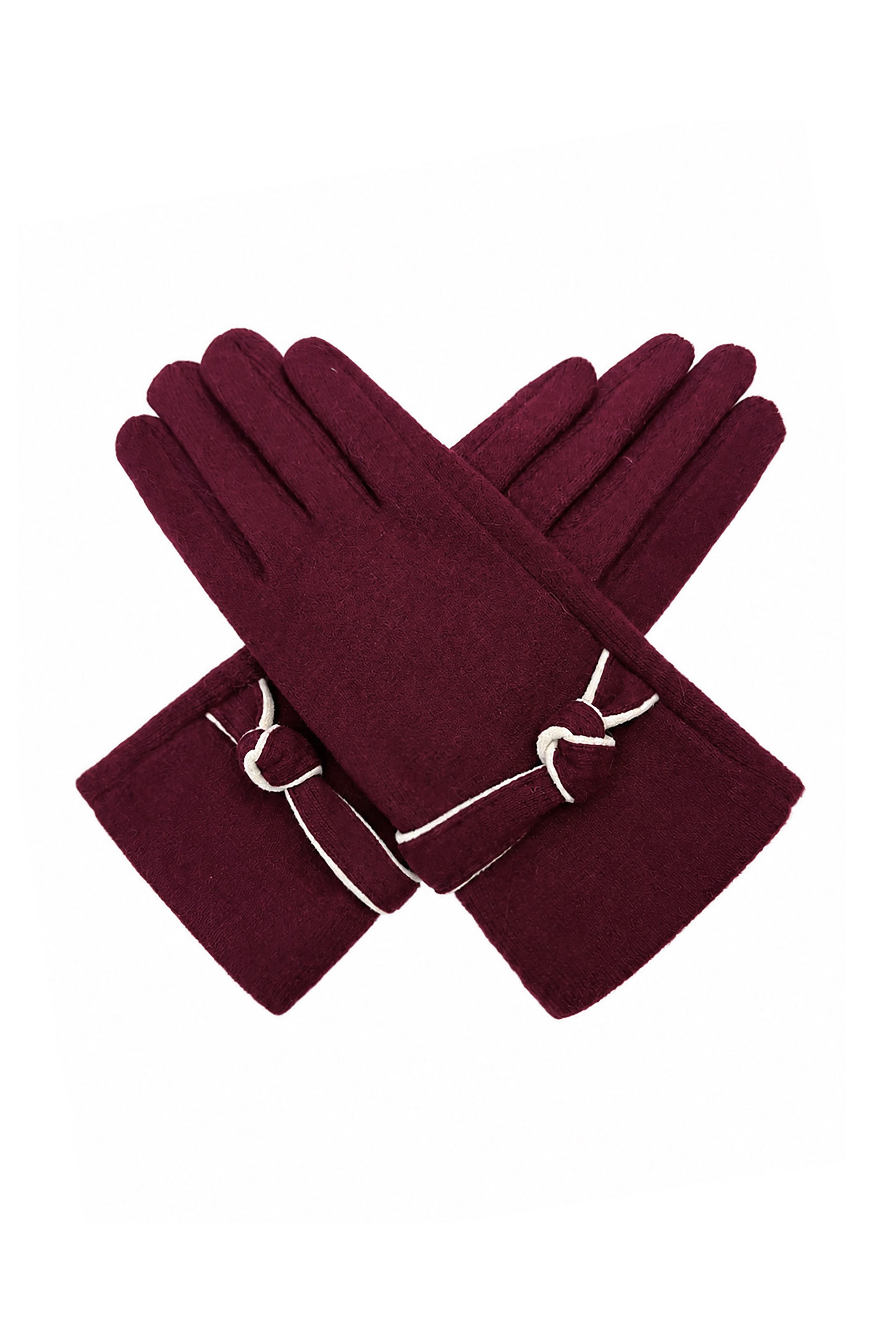 Women’s Soft Knot Detail Touchscreen Gloves