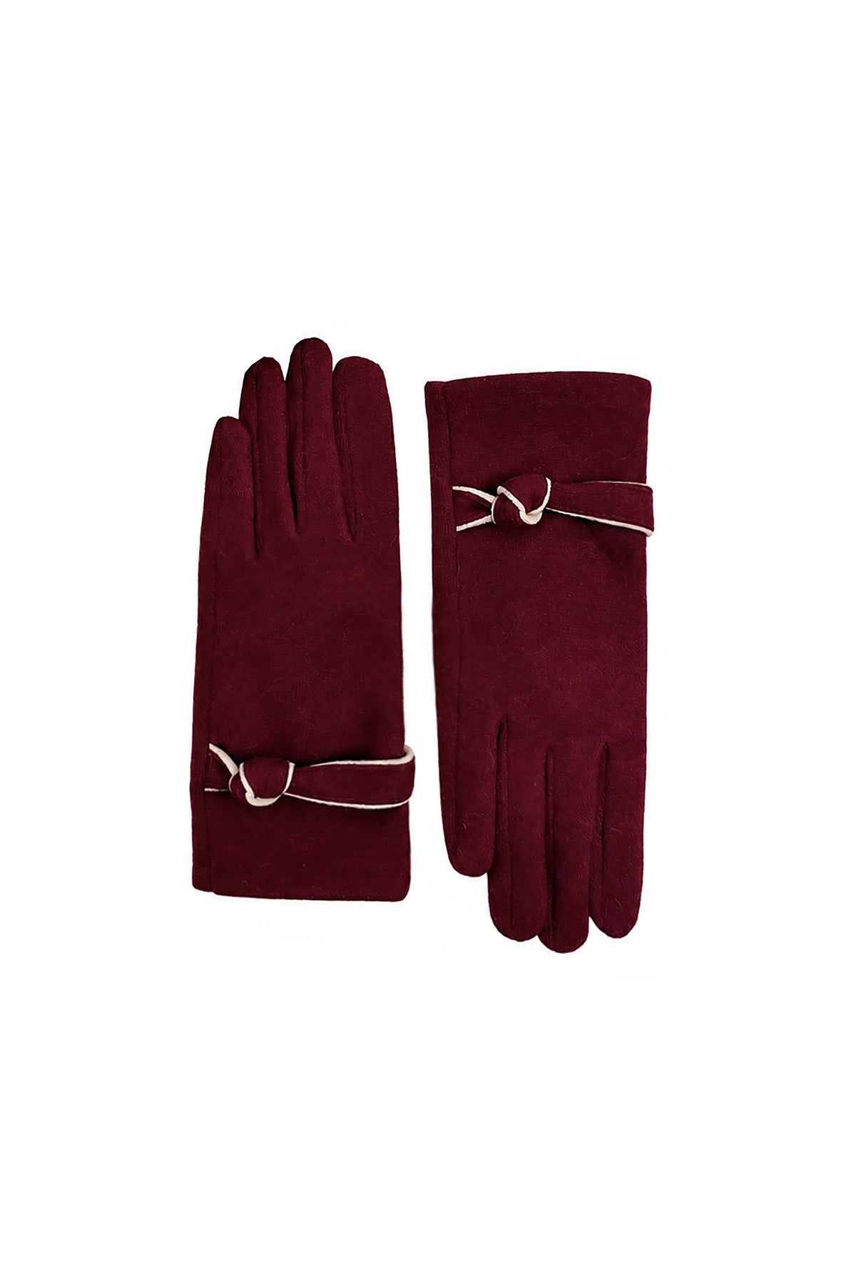Women’s Soft Knot Detail Touchscreen Gloves