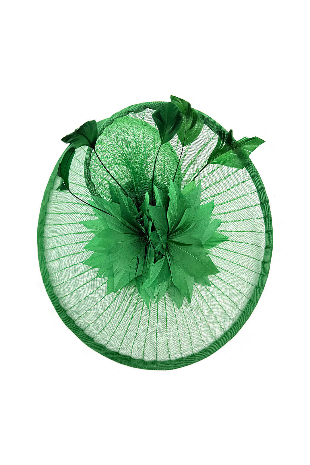 Classic Disc Fascinator with Feather Flower Detail