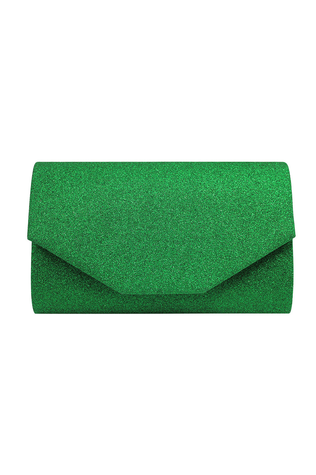 Glitter Envelope Clutch Bag with Gold /Silver Chain Strap