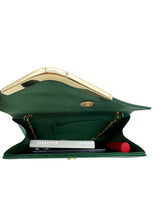 Textured Envelope Clutch Bag with Chain Strap