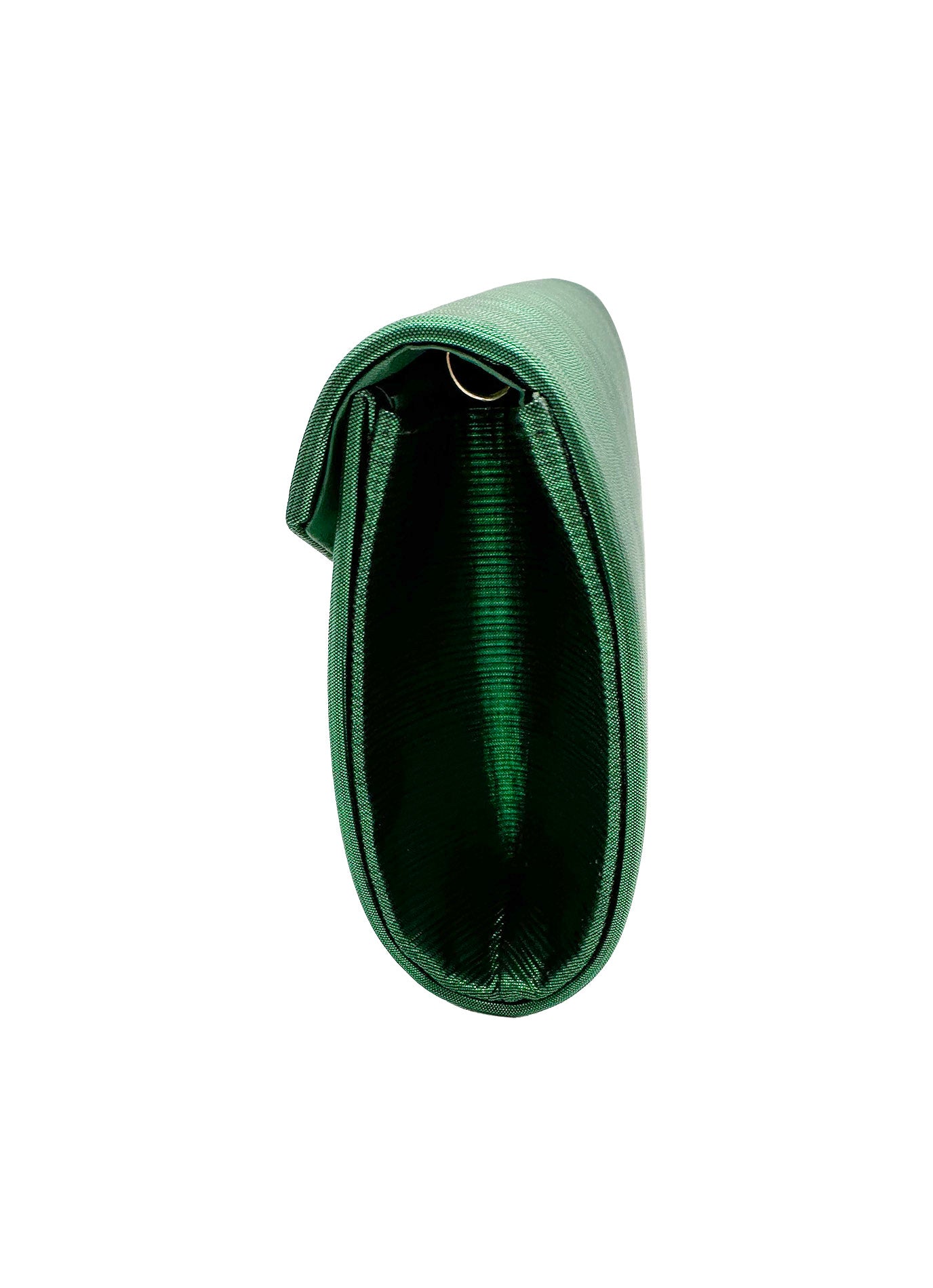 Textured Envelope Clutch Bag with Chain Strap
