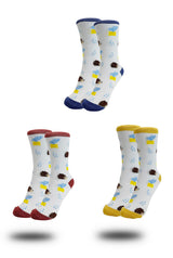 Women’s Bamboo Hedgehog Print Socks – 3 Pack with Gift Box