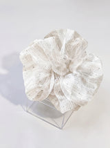 Women Oversized Glitter Diamond Organza Hair Scrunchie With Box
