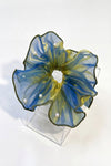 Organza Pearl Hair Scrunchie Oversized Ponytail HolderWith Box