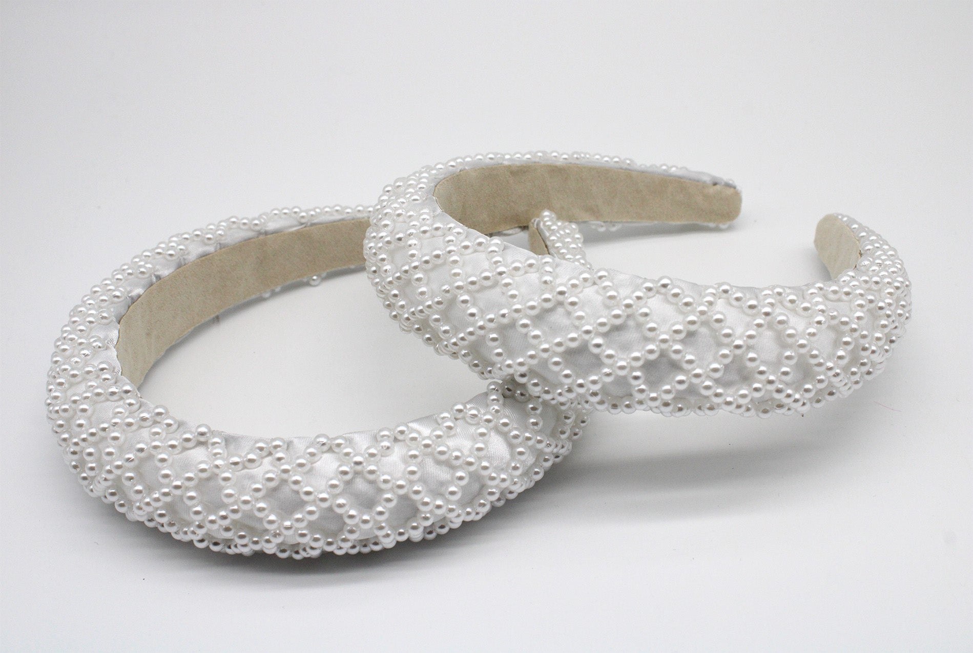 Luxury Pearl Padded Headband for Women