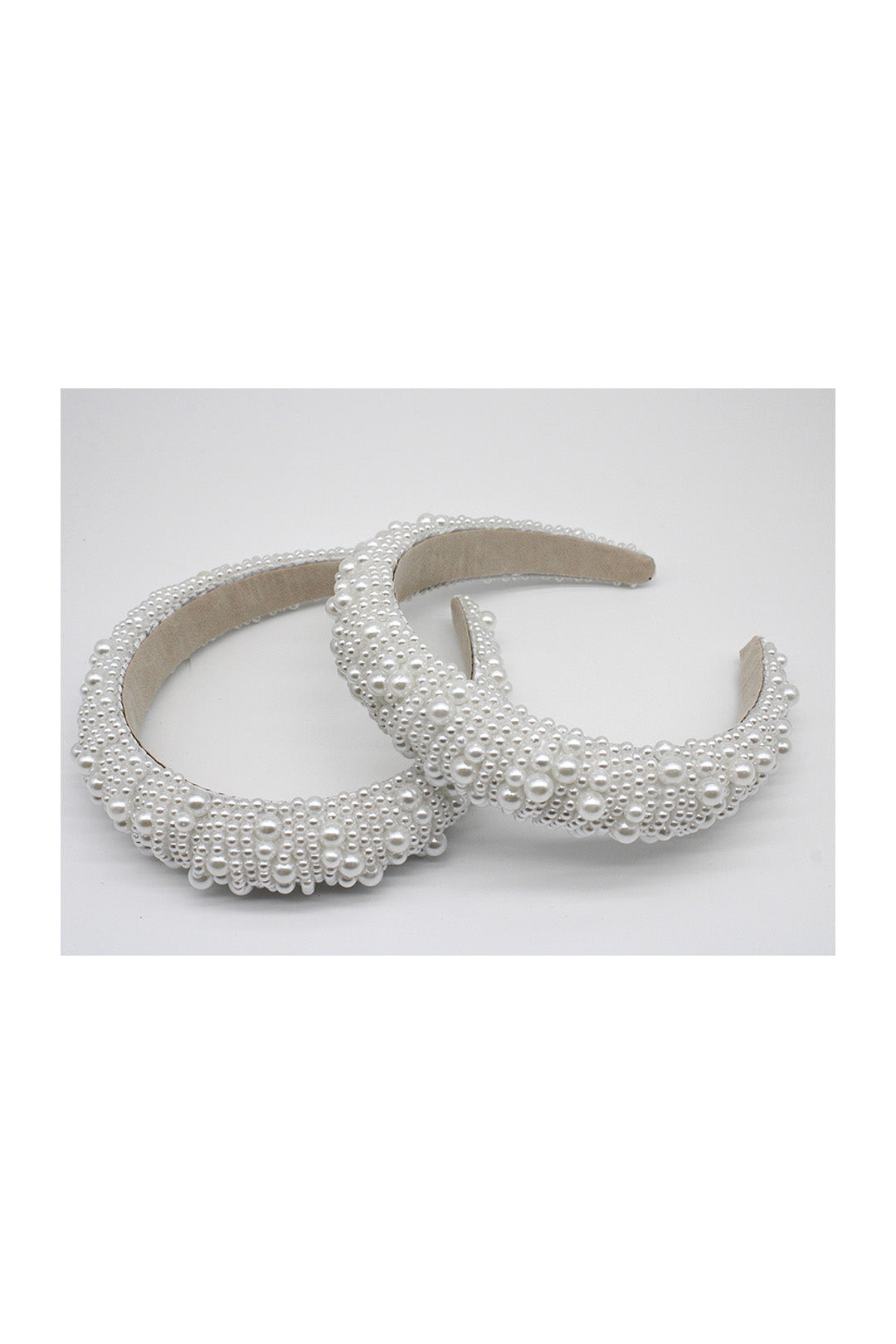 Clustered Large and Small Pearl Embellished Headband