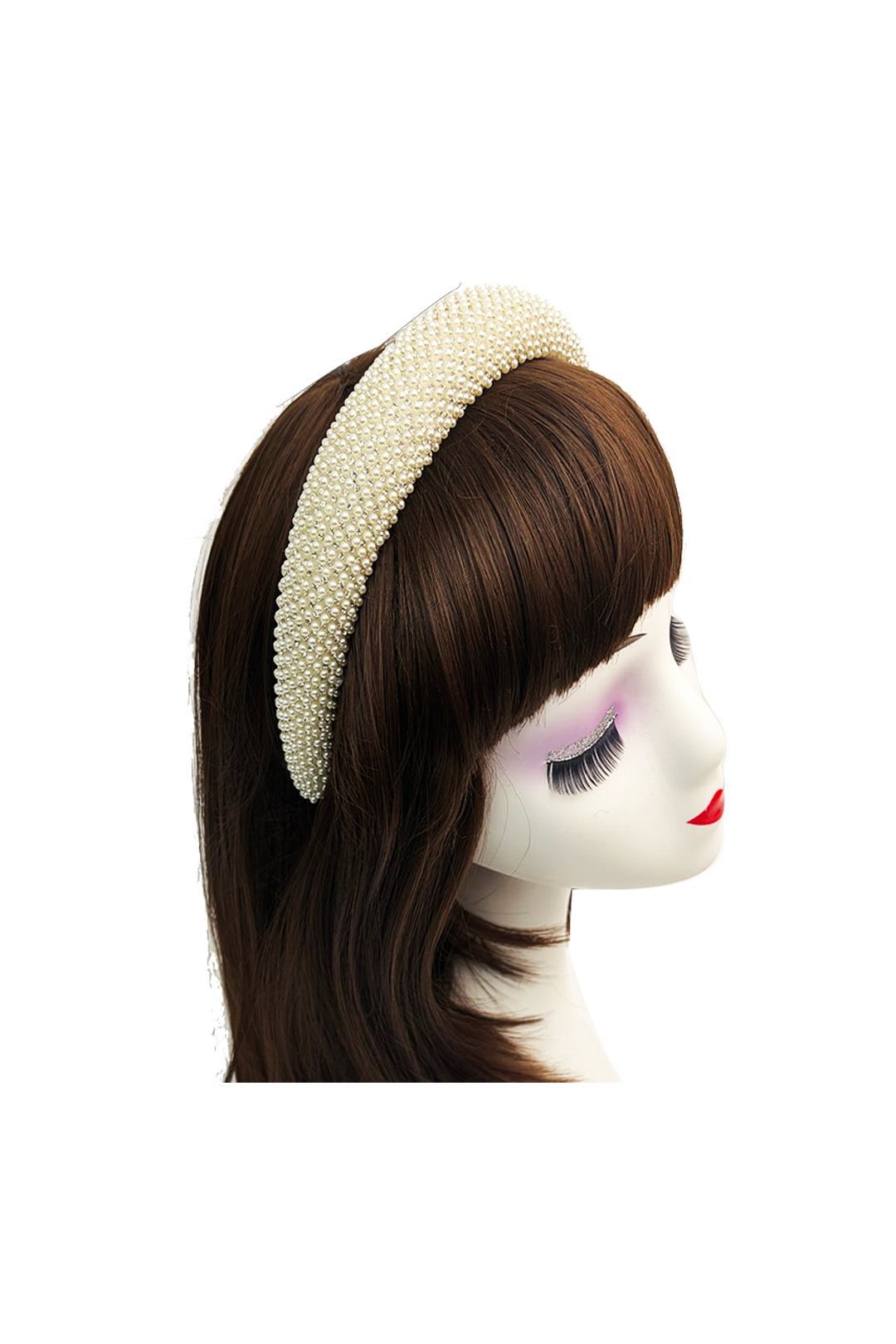 All-Over Small Pearl Embellished Headband