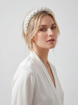 Luxury Pearl Padded Headband for Women