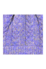 Mixed Colour Knitted Hat with Pompoms