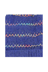 Pom Pom Hat with Colourful Cross Stitch Detail