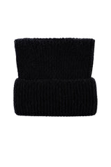 Women’s Ribbed Knit Turn-Up Cat Ear Beanie Hat