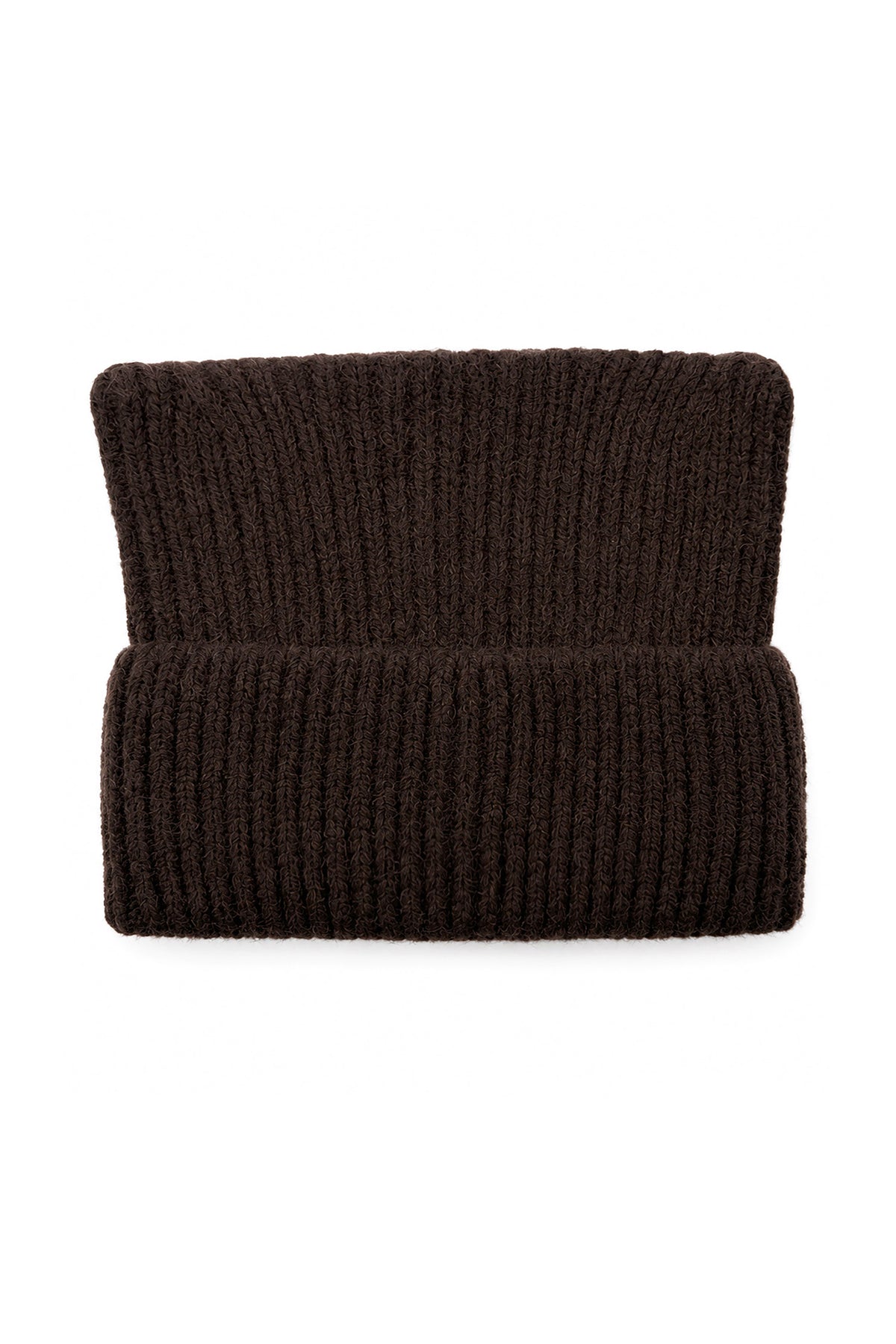 Women’s Ribbed Knit Turn-Up Cat Ear Beanie Hat