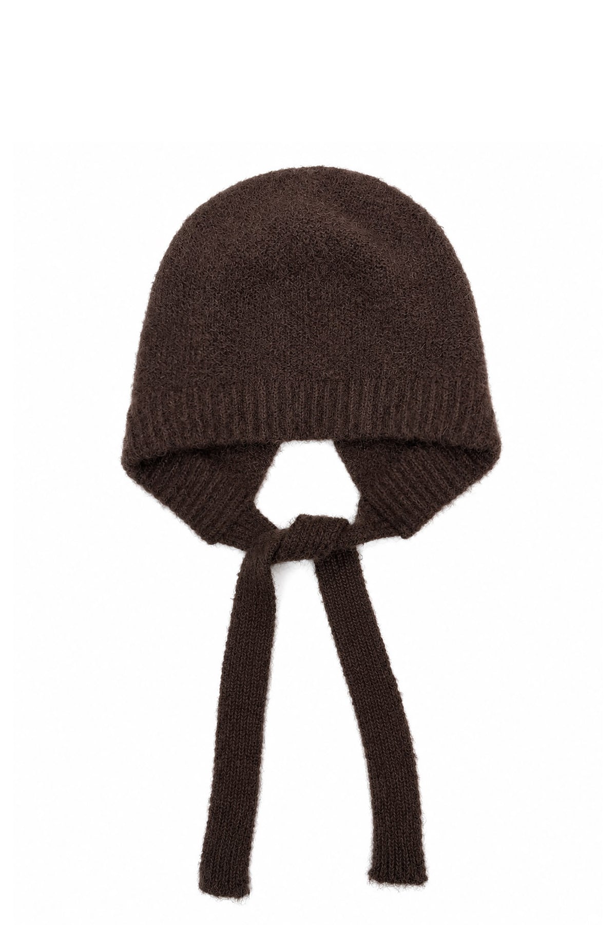 Women’s Soft Knit Tie Bonnet Hat with Chin Ties
