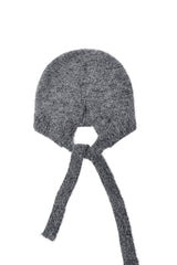 Women’s Soft Knit Tie Bonnet Hat with Chin Ties