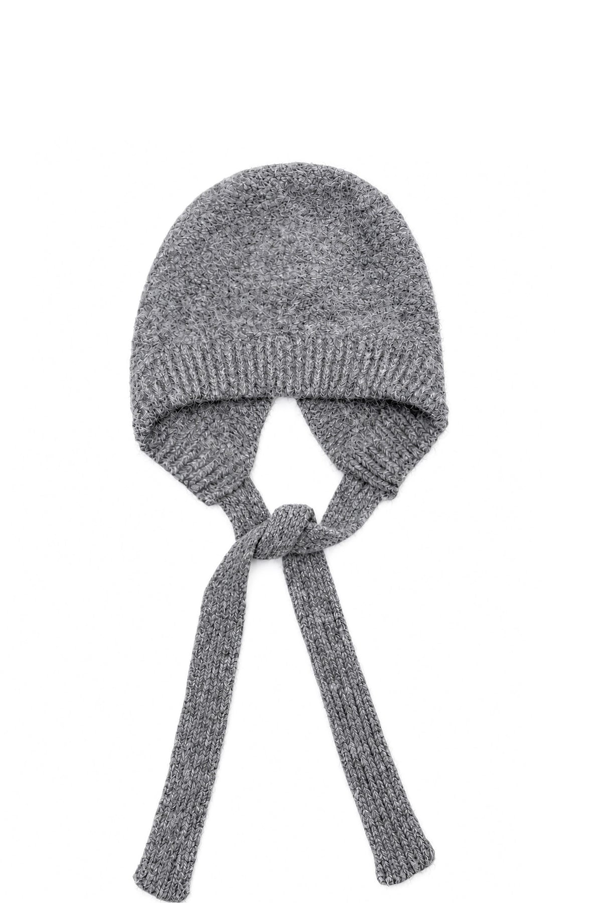 Women’s Soft Knit Tie Bonnet Hat with Chin Ties