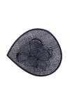 Teardrop Mesh Fascinator with Sculpted Flower Detail
