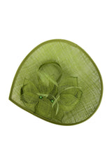 Teardrop Mesh Fascinator with Sculpted Flower Detail
