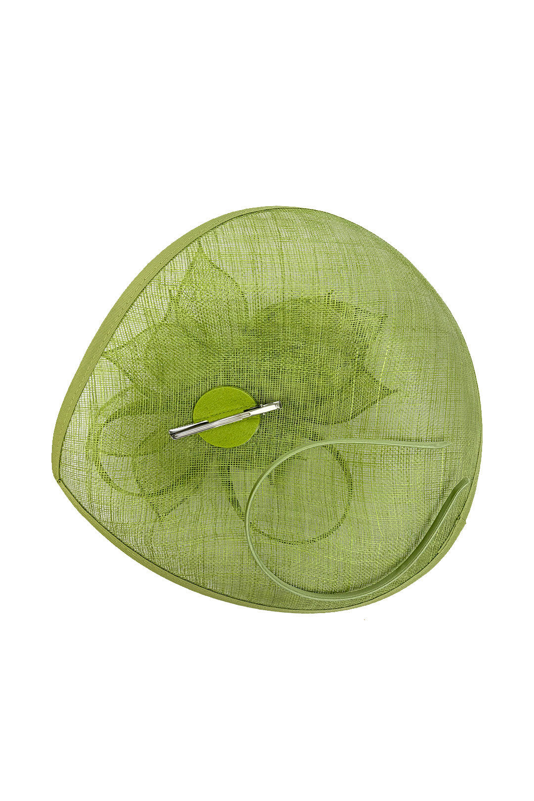 Teardrop Mesh Fascinator with Sculpted Flower Detail
