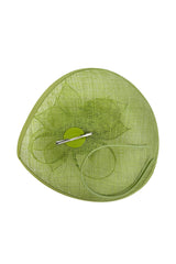Teardrop Mesh Fascinator with Sculpted Flower Detail