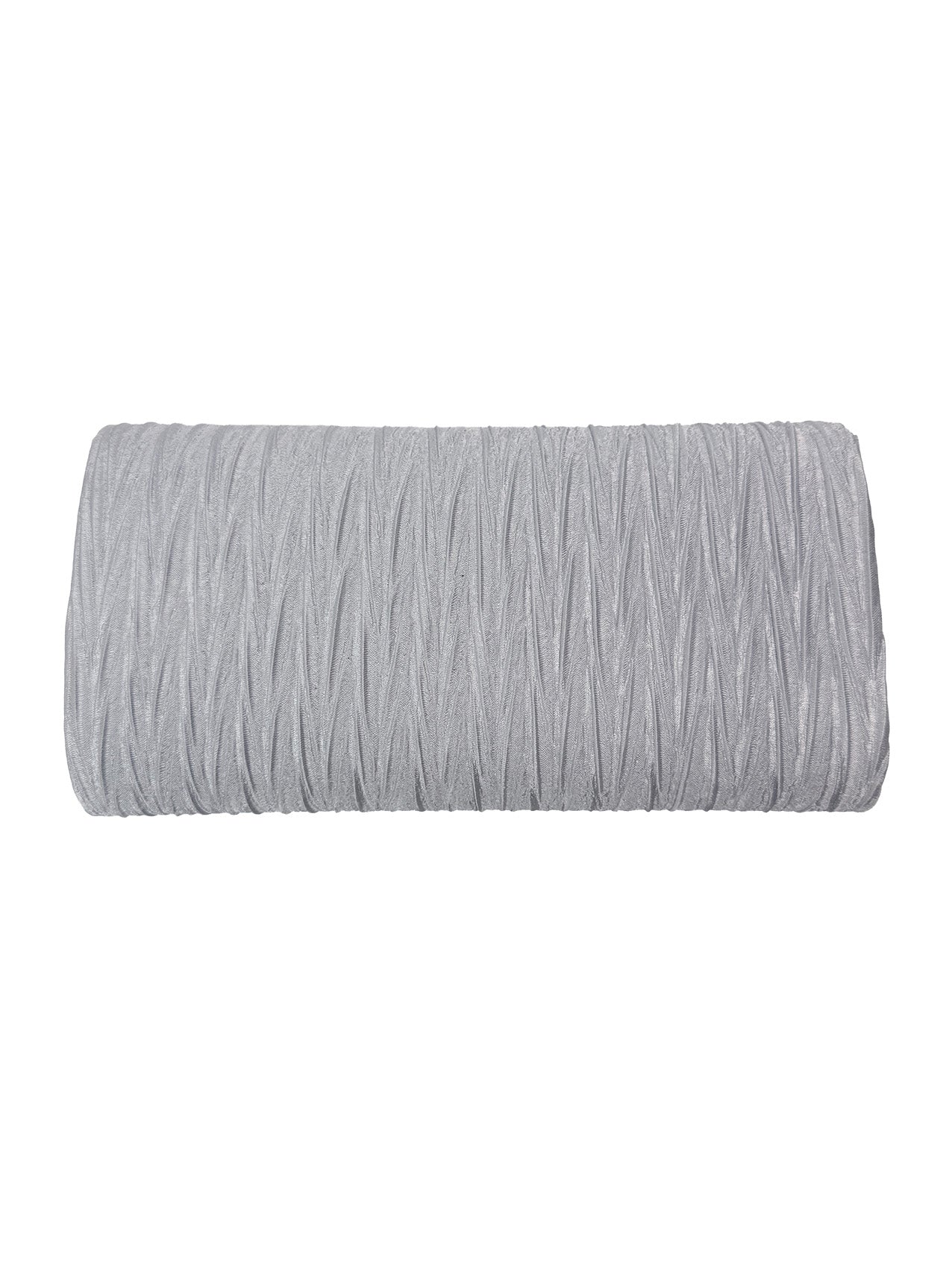 Ruched Satin Envelope Clutch Bag with Detachable Chain Strap