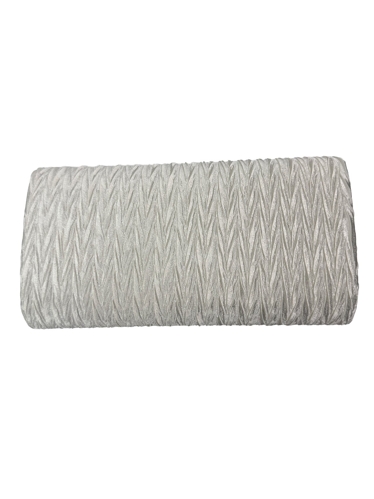 Ruched Satin Envelope Clutch Bag with Detachable Chain Strap