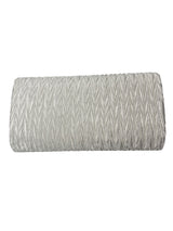 Ruched Satin Envelope Clutch Bag with Detachable Chain Strap
