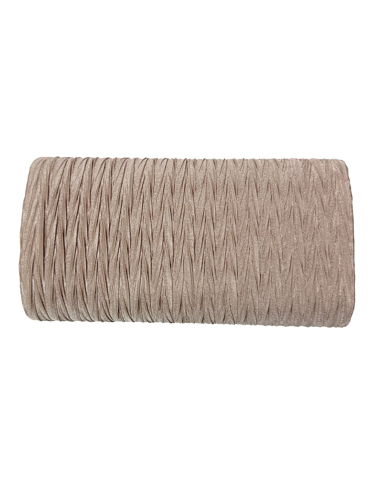 Ruched Satin Envelope Clutch Bag with Detachable Chain Strap