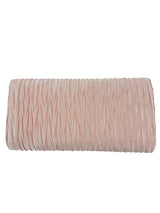 Ruched Satin Envelope Clutch Bag with Detachable Chain Strap