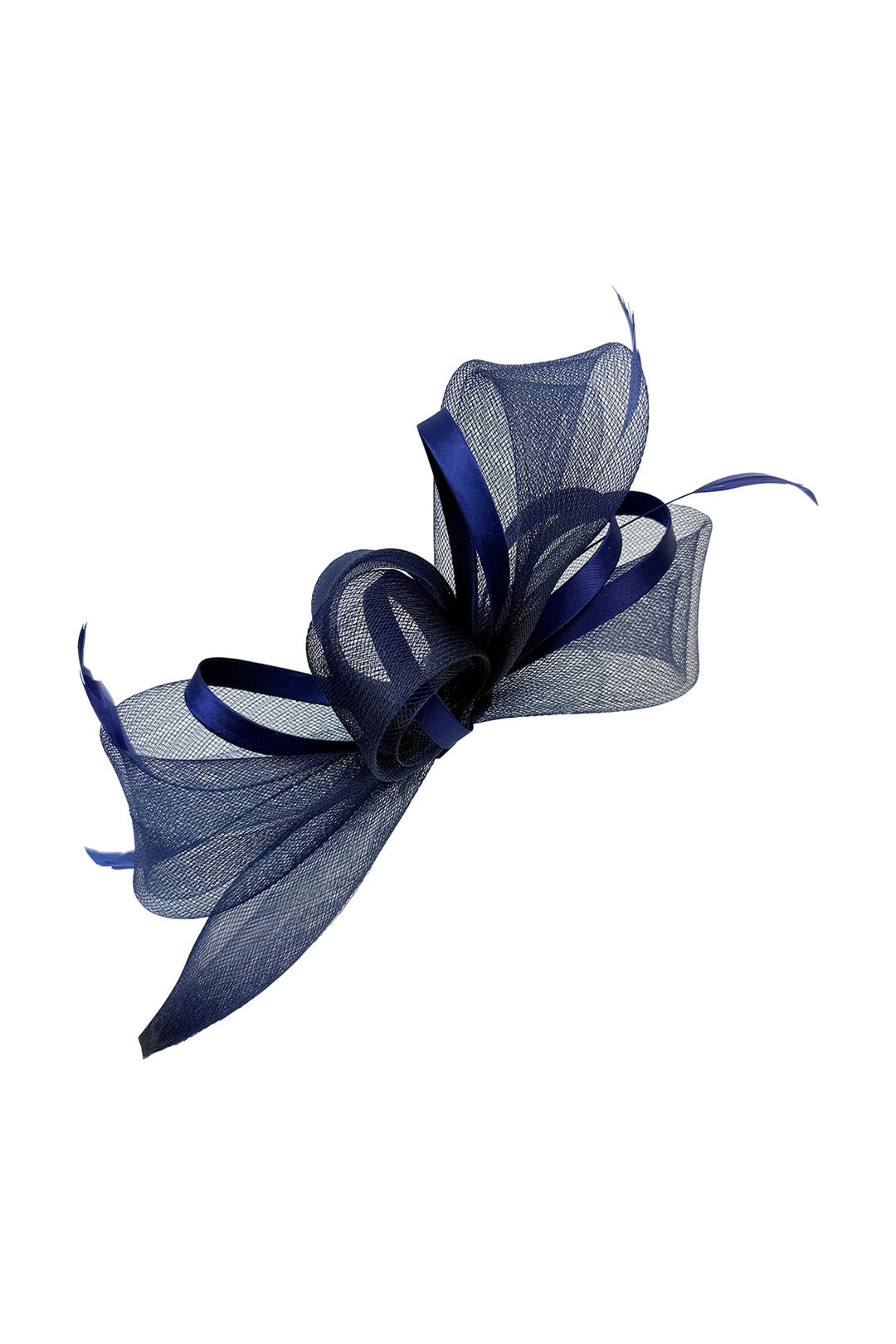 Structured Mesh Bow Fascinator Headband Maroon