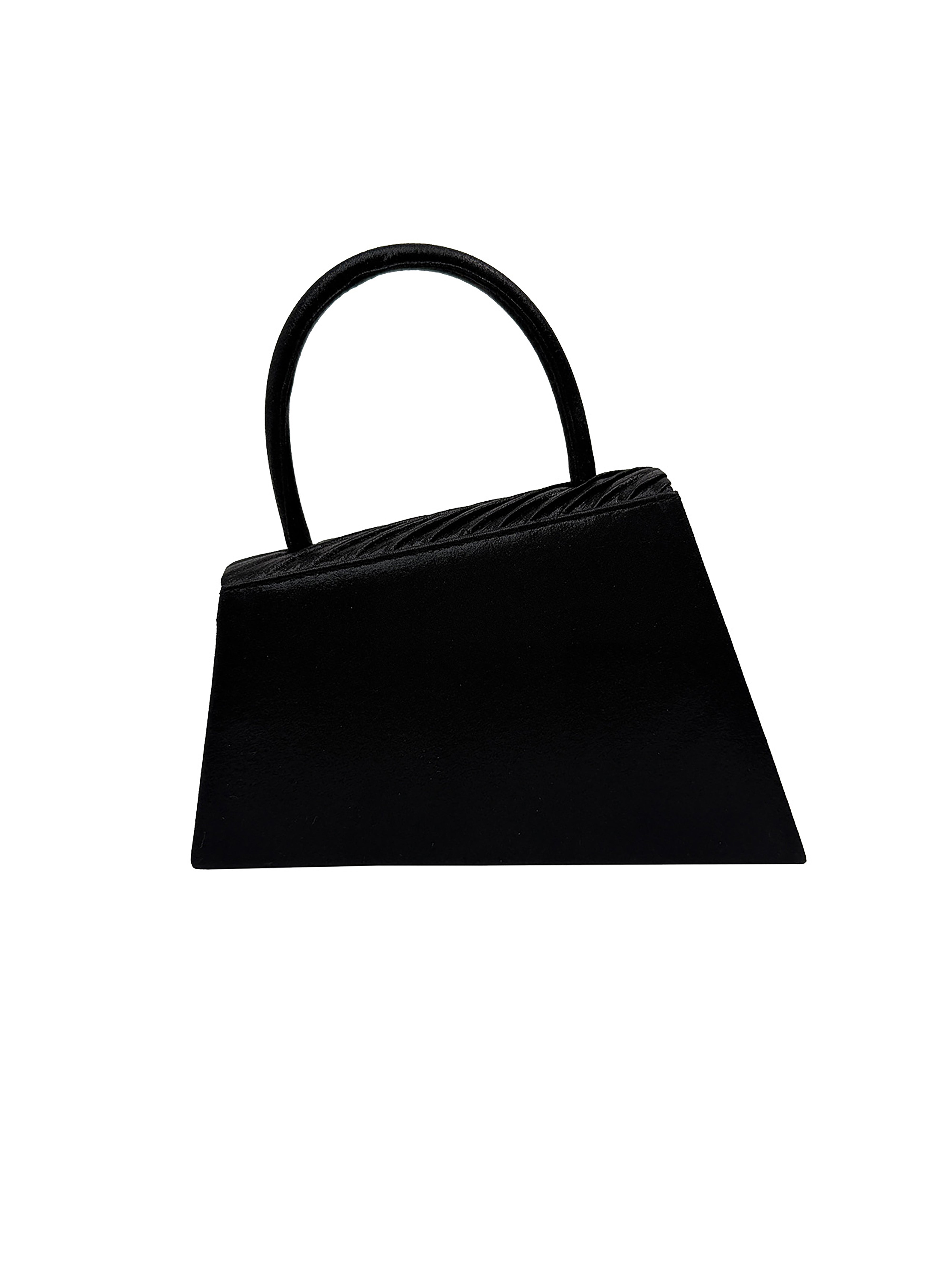Women's Evening Bag Ruched Asymmetric Clutch with Detachable Chain Shoulder Strap