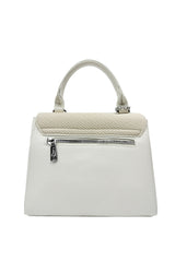 Structured Top Handle Crossbody Bag with Textured Finish