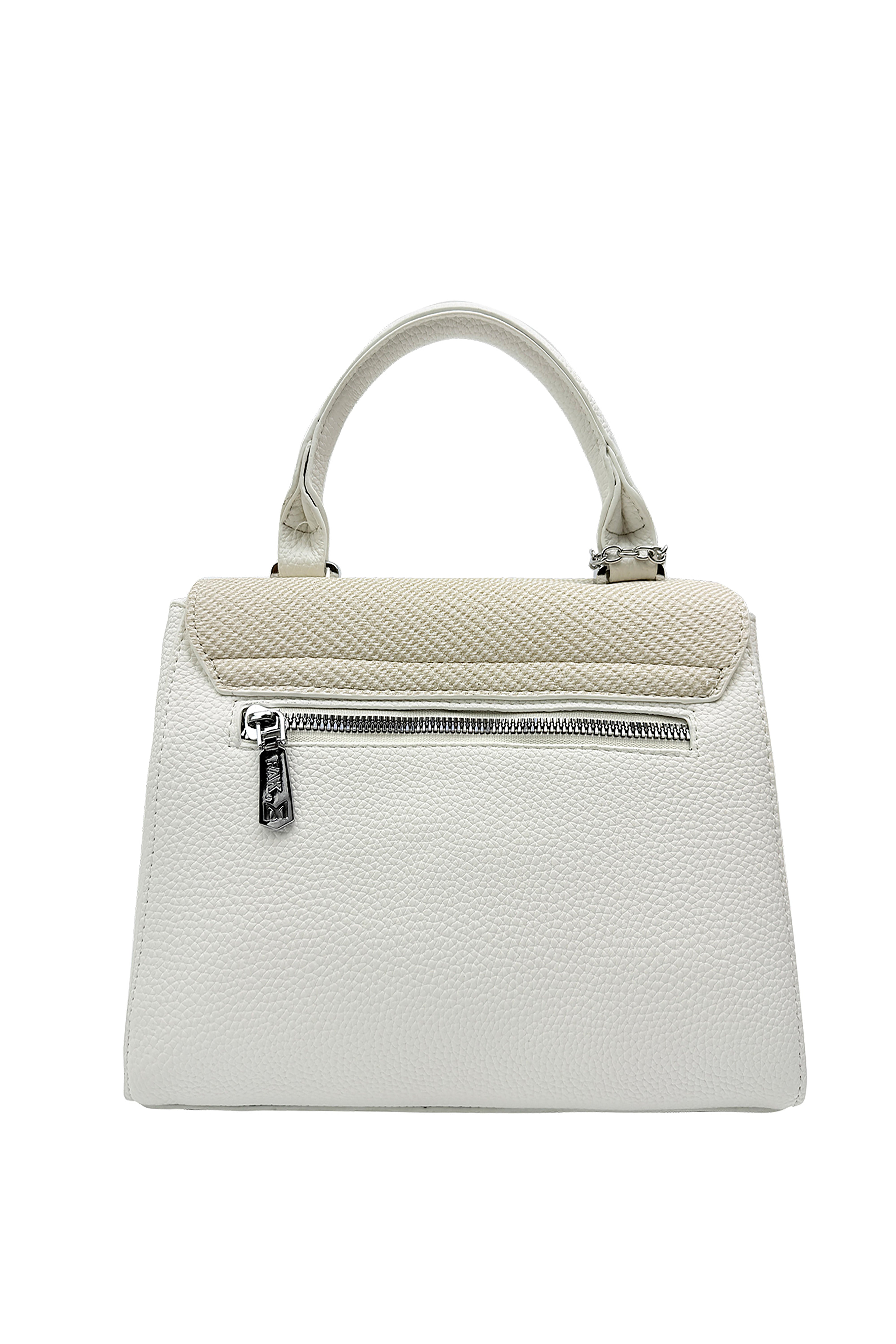 Structured Top Handle Crossbody Bag with Textured Finish