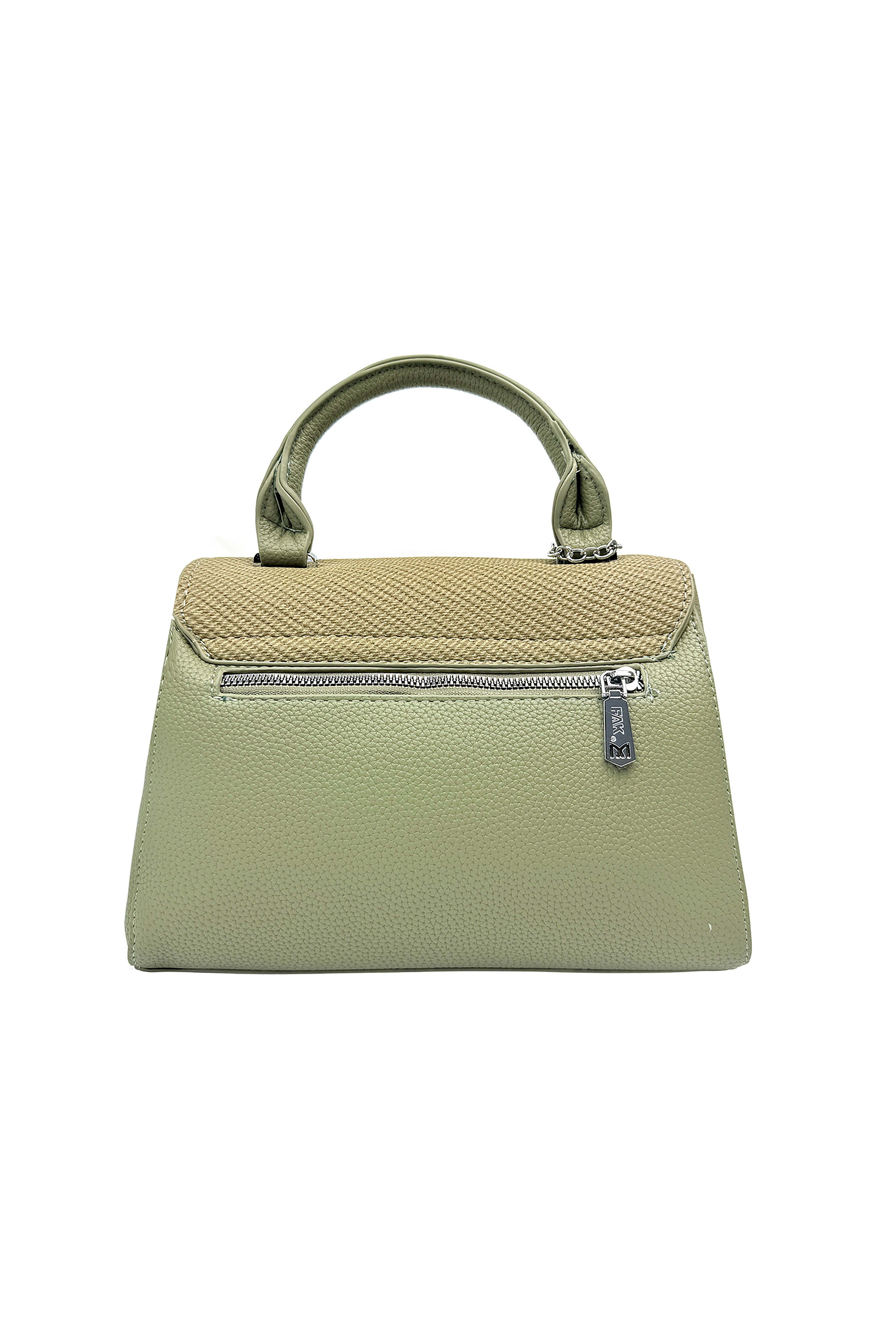 Structured Top Handle Crossbody Bag with Textured Finish